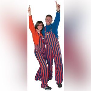 Royal Blue/ Orange Game day Bibs (color #11)